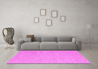 Machine Washable Abstract Pink Contemporary Rug, wshcon2269pnk