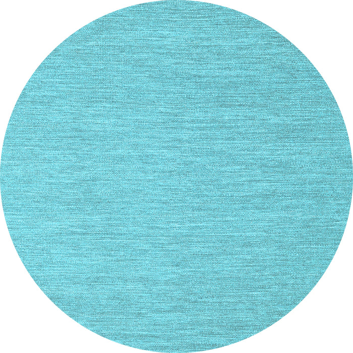Round Abstract Light Blue Contemporary Rug, con2269lblu