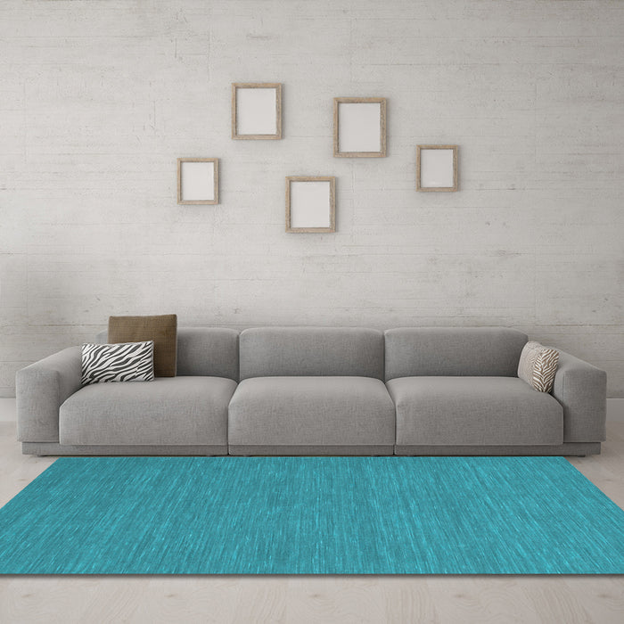 Machine Washable Abstract Light Blue Contemporary Rug in a Living Room, wshcon226lblu