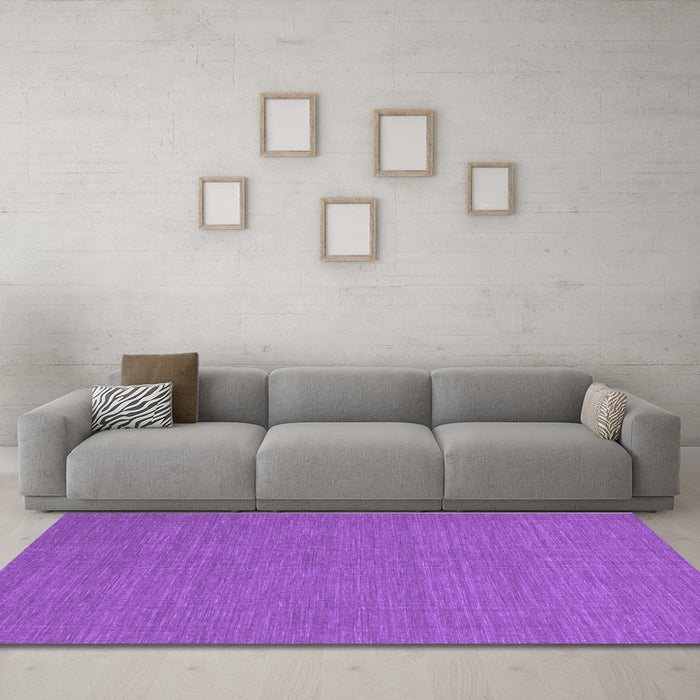 Machine Washable Abstract Purple Contemporary Area Rugs in a Living Room, wshcon226pur