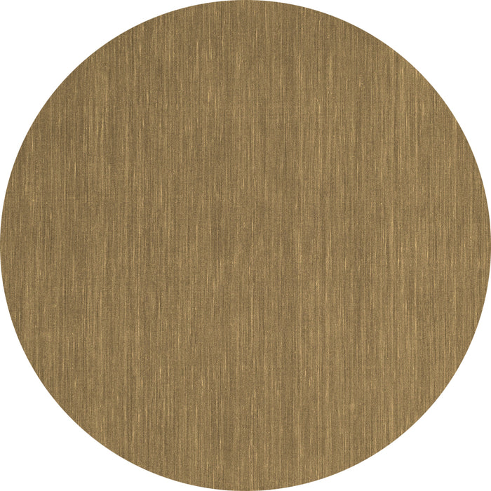 Round Abstract Brown Contemporary Rug, con226brn