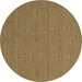 Round Abstract Brown Contemporary Rug, con226brn