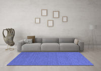 Machine Washable Abstract Blue Contemporary Rug, wshcon226blu