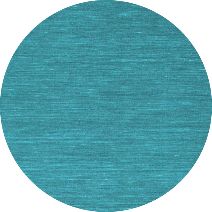 Round Abstract Light Blue Contemporary Rug, con226lblu