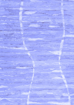 Abstract Blue Contemporary Rug, con2270blu