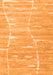 Serging Thickness of Machine Washable Abstract Orange Contemporary Area Rugs, wshcon2270org