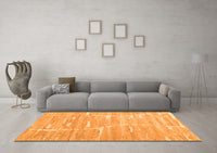 Machine Washable Abstract Orange Contemporary Rug, wshcon2270org