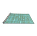 Sideview of Machine Washable Abstract Light Blue Contemporary Rug, wshcon2270lblu