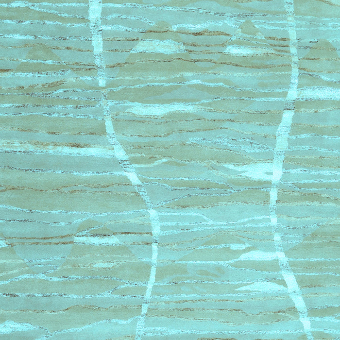 Abstract Light Blue Contemporary Rug, con2270lblu