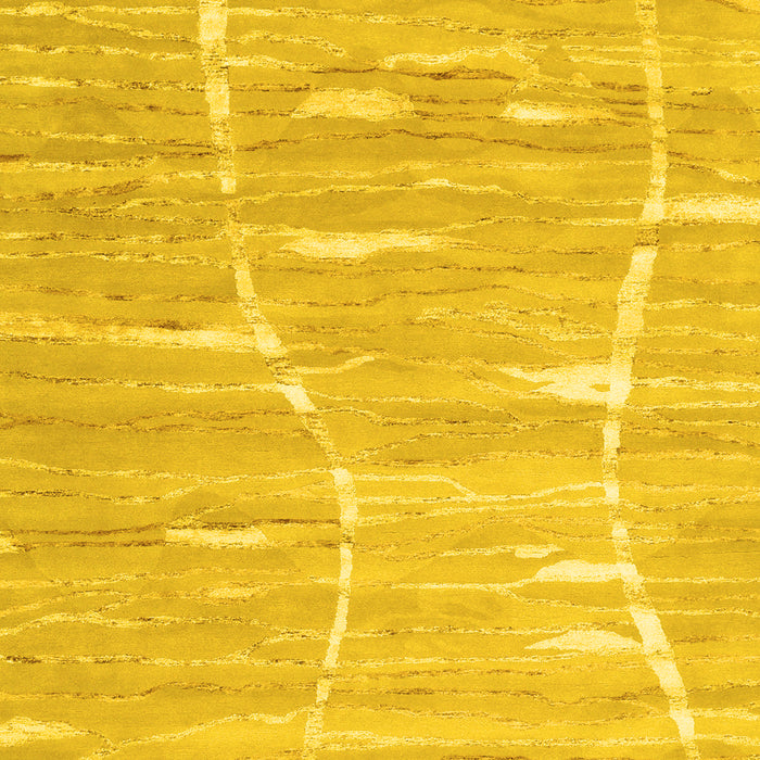 Machine Washable Abstract Yellow Contemporary Rug, wshcon2270yw
