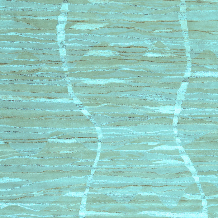 Square Machine Washable Abstract Light Blue Contemporary Rug, wshcon2270lblu