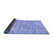 Sideview of Abstract Blue Contemporary Rug, con2270blu