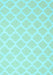 Machine Washable Trellis Light Blue Modern Rug, wshcon2271lblu