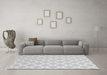 Machine Washable Trellis Gray Modern Rug in a Living Room,, wshcon2271gry