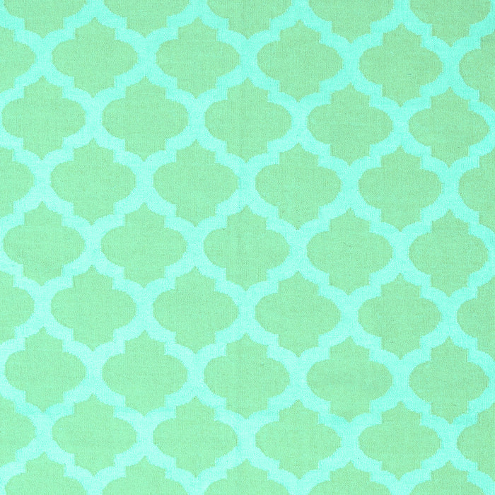 Machine Washable Trellis Turquoise Modern Area Rugs, wshcon2271turq