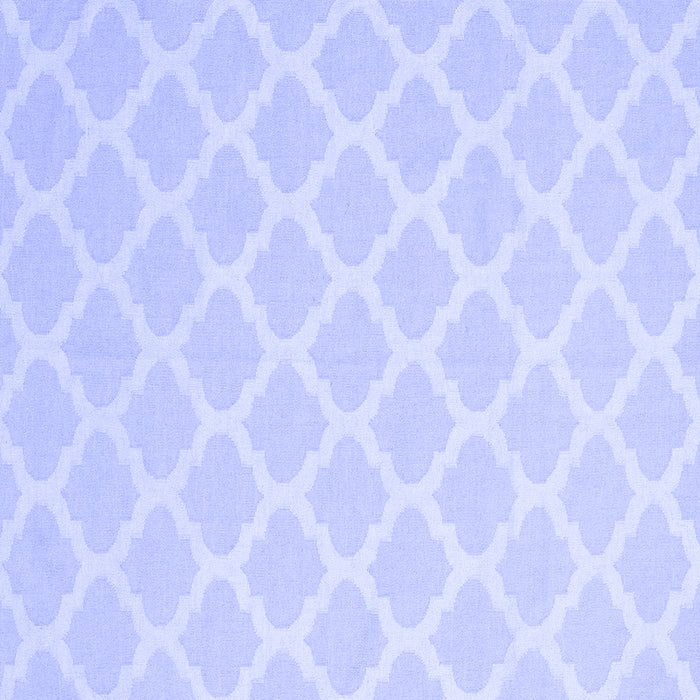 Square Machine Washable Trellis Blue Modern Rug, wshcon2271blu