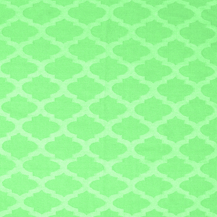 Square Machine Washable Trellis Emerald Green Modern Area Rugs, wshcon2271emgrn