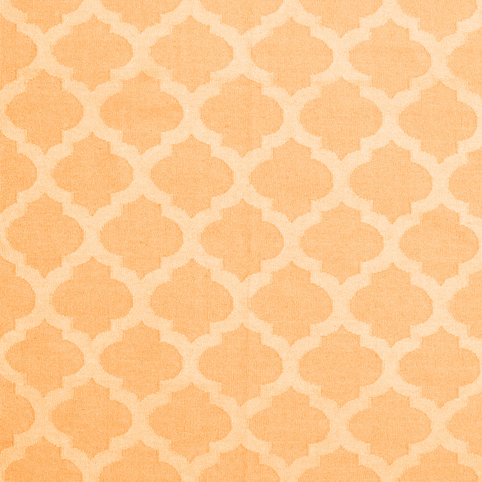 Serging Thickness of Machine Washable Trellis Orange Modern Area Rugs, wshcon2271org