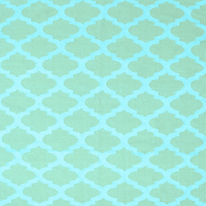 Square Machine Washable Trellis Light Blue Modern Rug, wshcon2271lblu