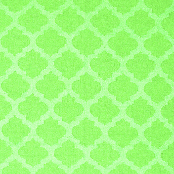 Serging Thickness of Machine Washable Trellis Green Modern Area Rugs, wshcon2271grn