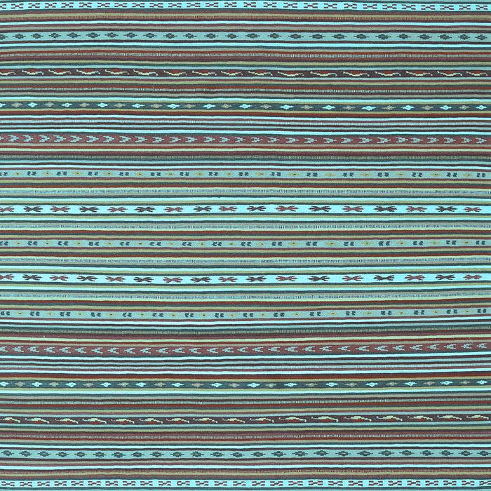 Square Machine Washable Oriental Light Blue Traditional Rug, wshcon2272lblu