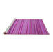 Sideview of Machine Washable Oriental Purple Traditional Area Rugs, wshcon2272pur