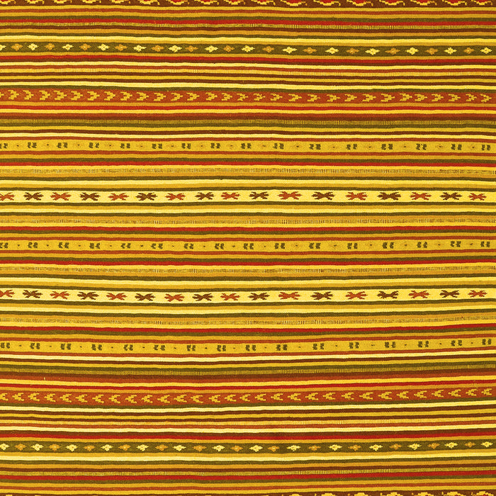 Machine Washable Oriental Yellow Traditional Rug, wshcon2272yw