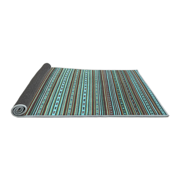 Sideview of Oriental Light Blue Traditional Rug, con2272lblu