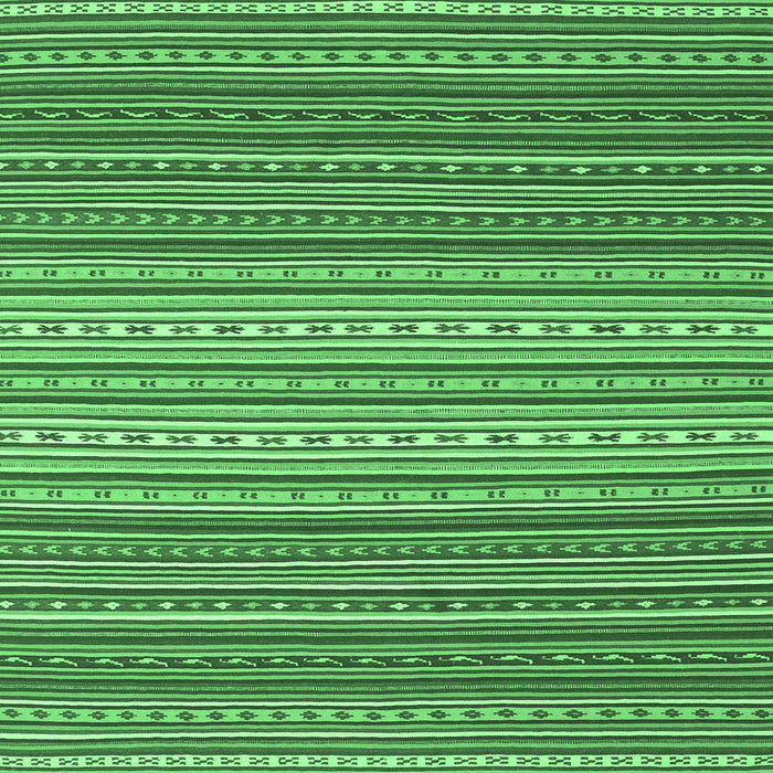 Square Oriental Emerald Green Traditional Rug, con2272emgrn