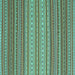 Square Machine Washable Oriental Turquoise Traditional Area Rugs, wshcon2272turq