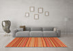 Machine Washable Oriental Orange Traditional Area Rugs in a Living Room, wshcon2272org