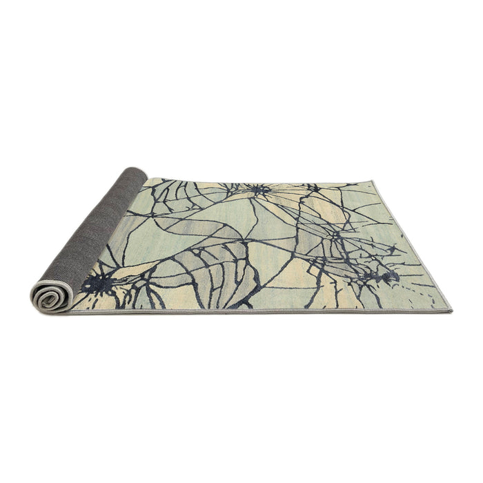 Thickness of Contemporary Sage Green Modern Rug, con2273