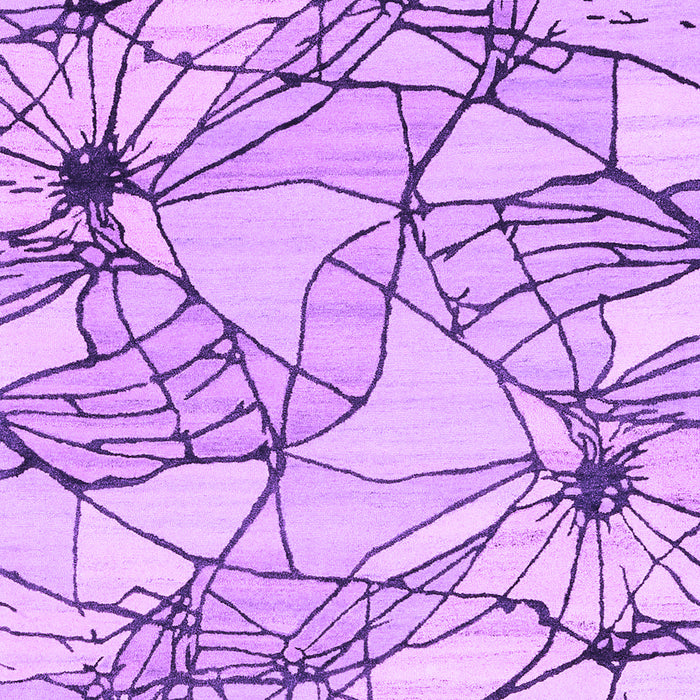 Machine Washable Abstract Purple Contemporary Area Rugs, wshcon2273pur