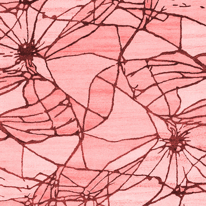 Machine Washable Abstract Red Contemporary Rug, wshcon2273red