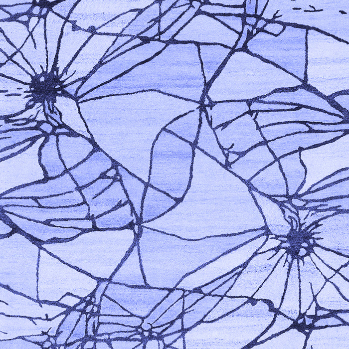 Machine Washable Abstract Blue Contemporary Rug, wshcon2273blu