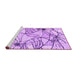 Sideview of Machine Washable Abstract Purple Contemporary Area Rugs, wshcon2273pur