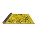 Sideview of Abstract Yellow Contemporary Rug, con2273yw