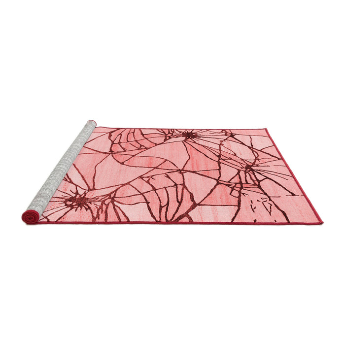 Contemporary Red Washable Rugs