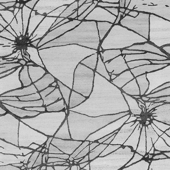 Abstract Gray Contemporary Rug, con2273gry