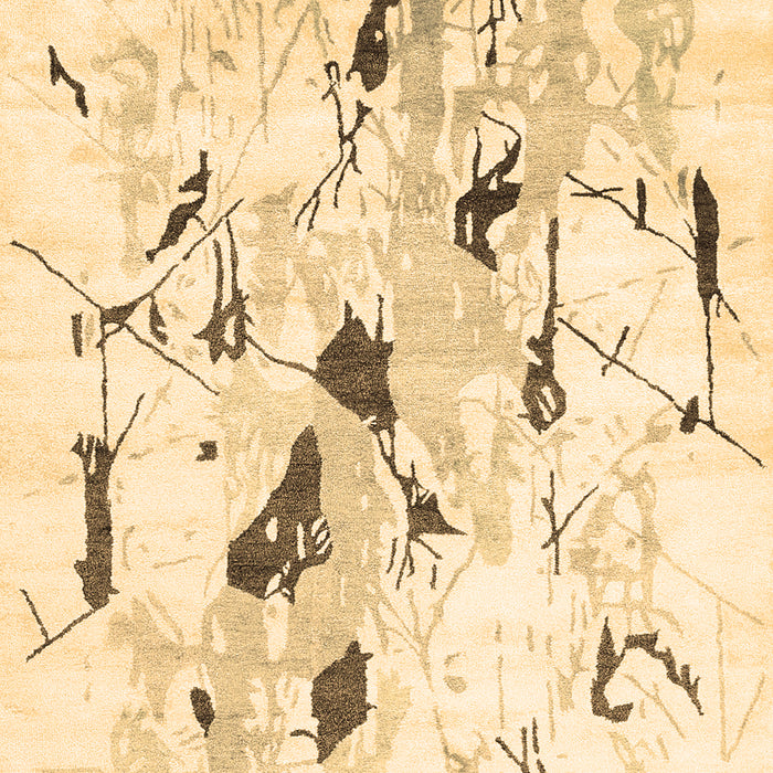 Machine Washable Solid Brown Modern Rug, wshcon2274brn