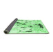 Sideview of Solid Emerald Green Modern Rug, con2274emgrn