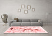 Modern Red Washable Rugs