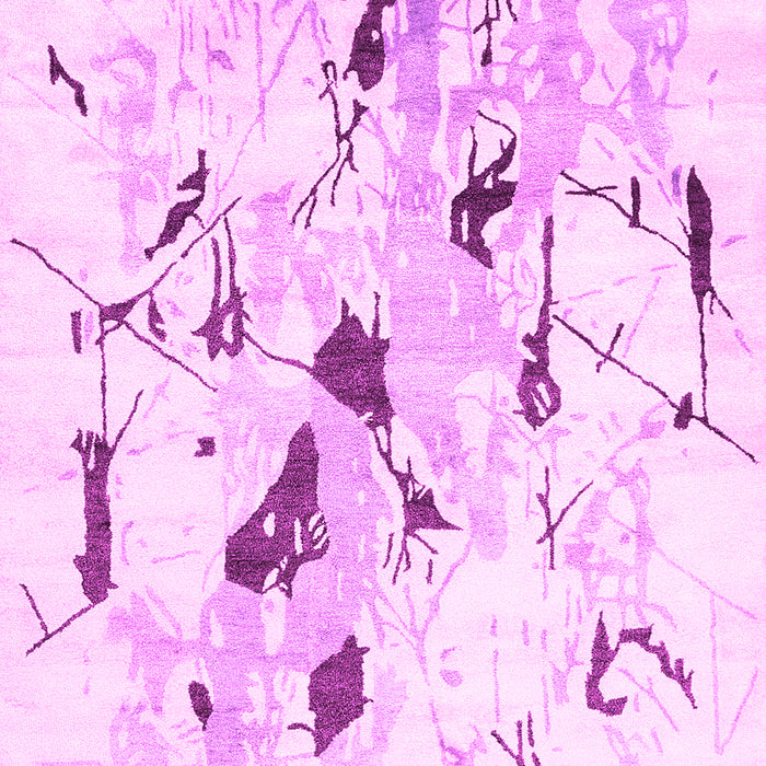 Machine Washable Solid Pink Modern Rug, wshcon2274pnk