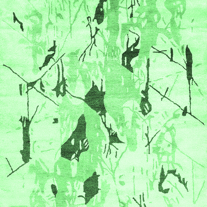 Machine Washable Solid Emerald Green Modern Area Rugs, wshcon2274emgrn