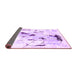 Sideview of Solid Purple Modern Rug, con2274pur