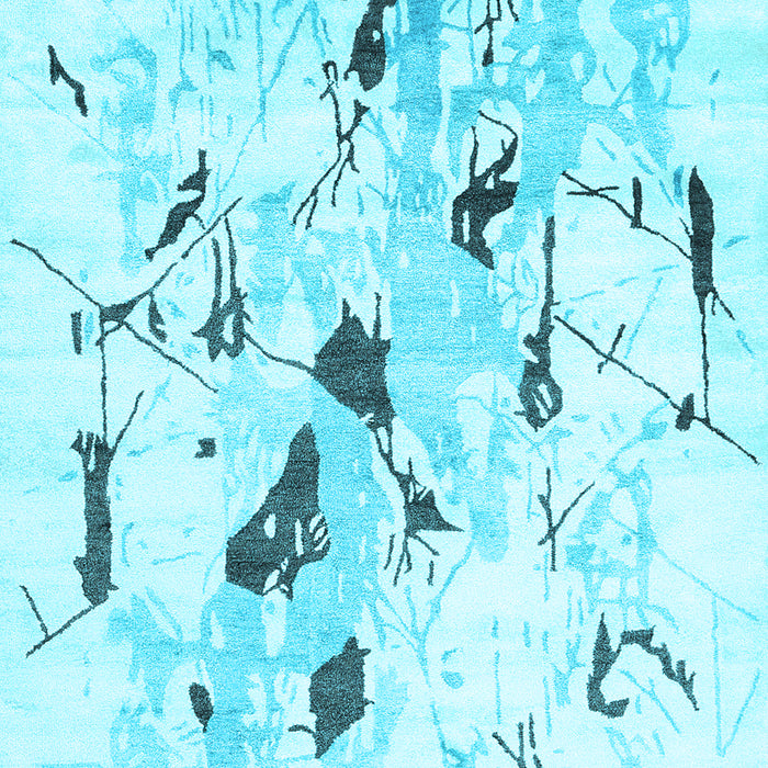 Solid Light Blue Modern Rug, con2274lblu