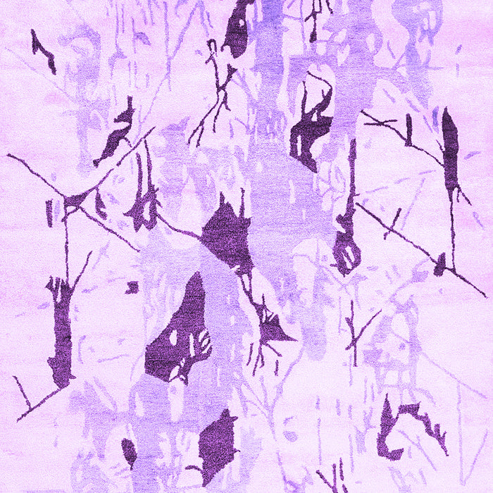 Solid Purple Modern Rug, con2274pur