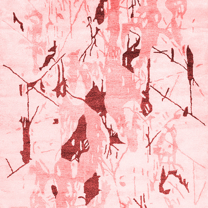 Solid Red Modern Area Rugs