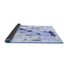 Sideview of Solid Blue Modern Rug, con2274blu