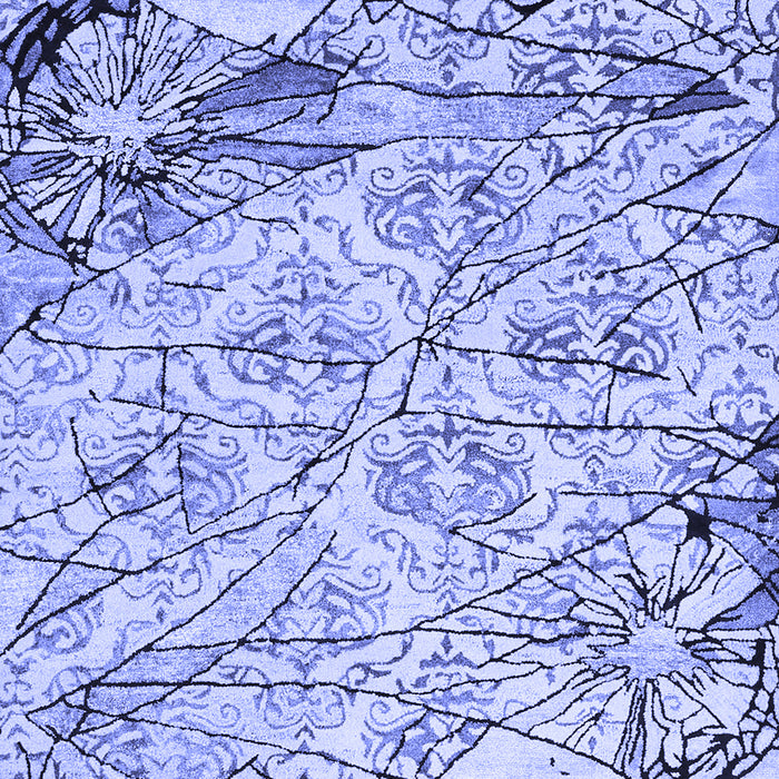 Machine Washable Abstract Blue Contemporary Rug, wshcon2275blu